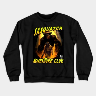 Sasquatch Adventure Club Bigfoot Explorer Action Movie Poster Crewneck Sweatshirt